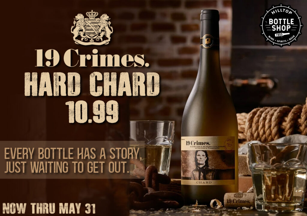 19 crimes hard chard wine